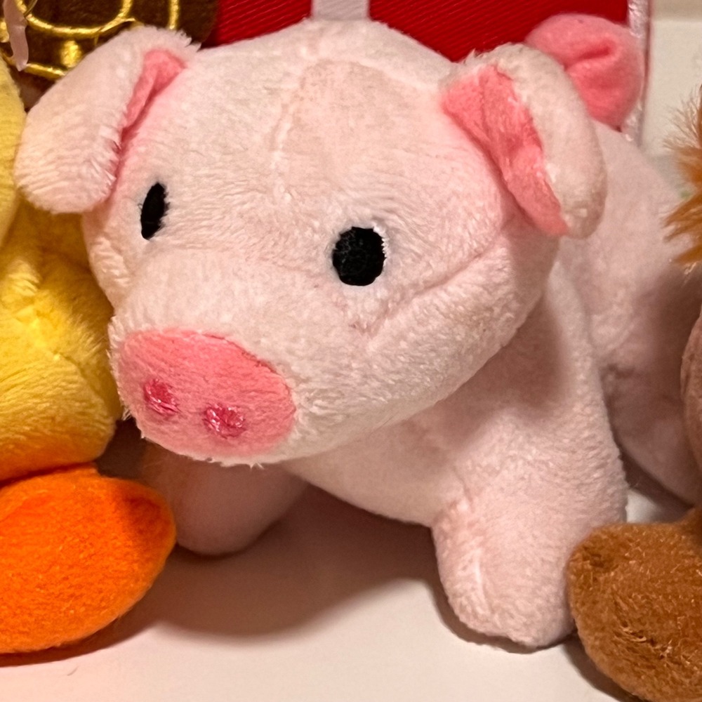 Ebba My Barnyard Friends Soft Plush Playset Toddler Red Multicolored 5pc Animals - Picture 5 of 15